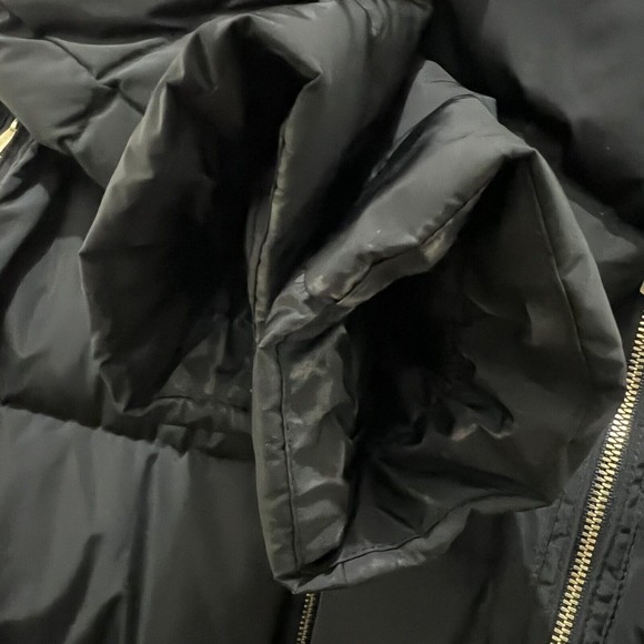 Cole Haan Signature Women's Long Down Coat; Black; Gold Zipper, Size lar… - Picture 10 of 11